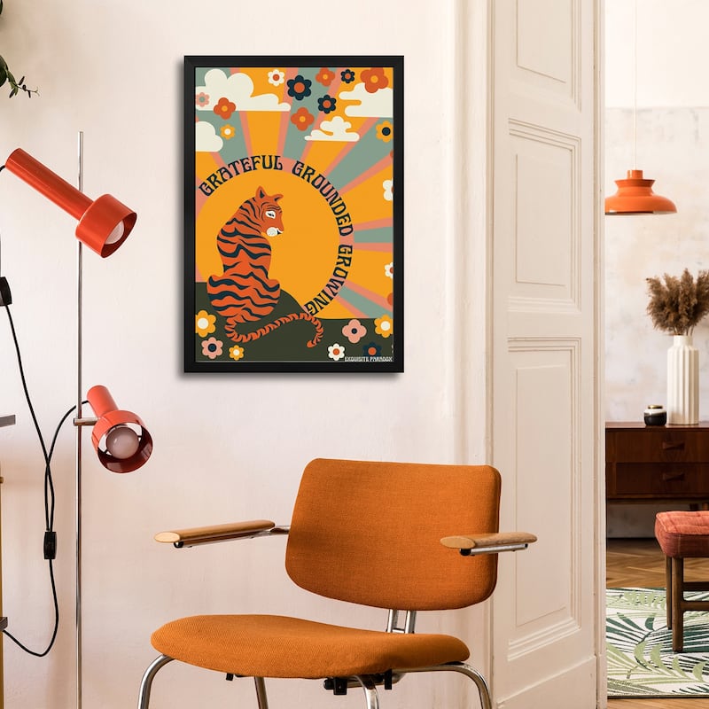 Grateful Grounded Growing Premium Framed Poster by Exquisite Paradox