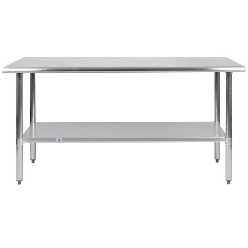 Stainless Steel 18 Gauge Work Table with Undershelf