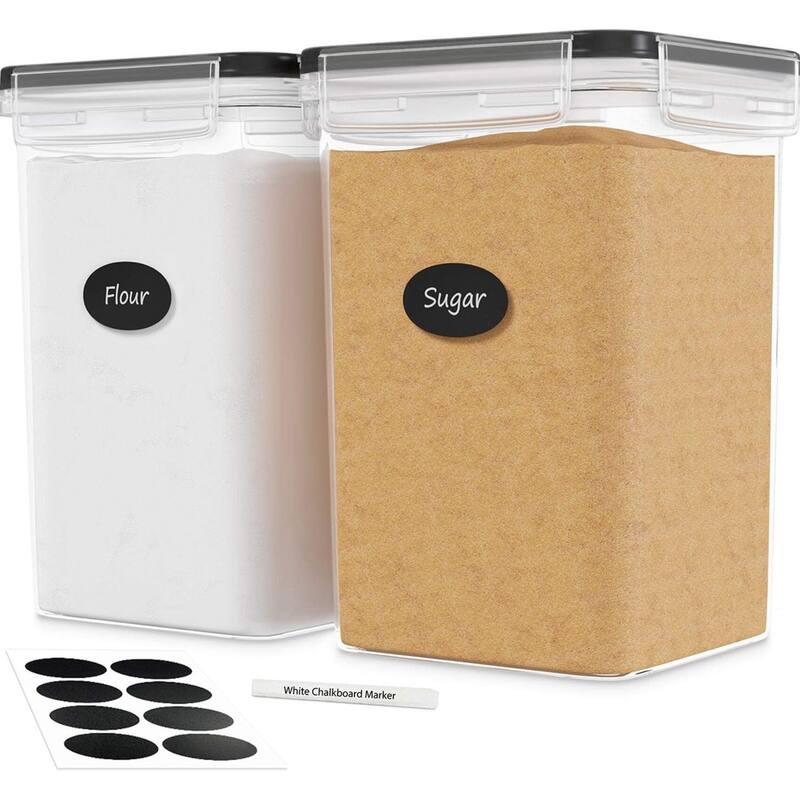 DWËLLZA KITCHEN 175 oz Extra Large Flour and Sugar Containers Set of 2