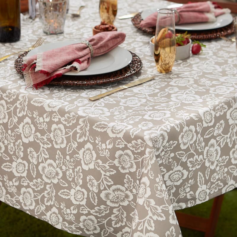 DII Garden Floral Print Outdoor Tablecloths