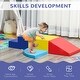 preview thumbnail 6 of 8, Foam Play Set for Toddlers and Children, Easy-to-clean 4 Piece Soft & Safe Kids Climbing Set for Crawling or Sliding, Multicolor