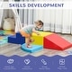 preview thumbnail 13 of 15, Qaba Foam Play Set for Toddlers and Children, Easy-to-clean 4 Piece Soft Indoor Climber
