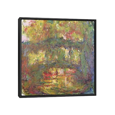 iCanvas "The Japanese Bridge at Giverny, 1918-24 " by Claude Monet Framed Canvas Print