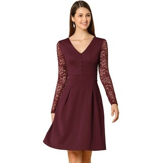 aline cocktail dress with sleeves