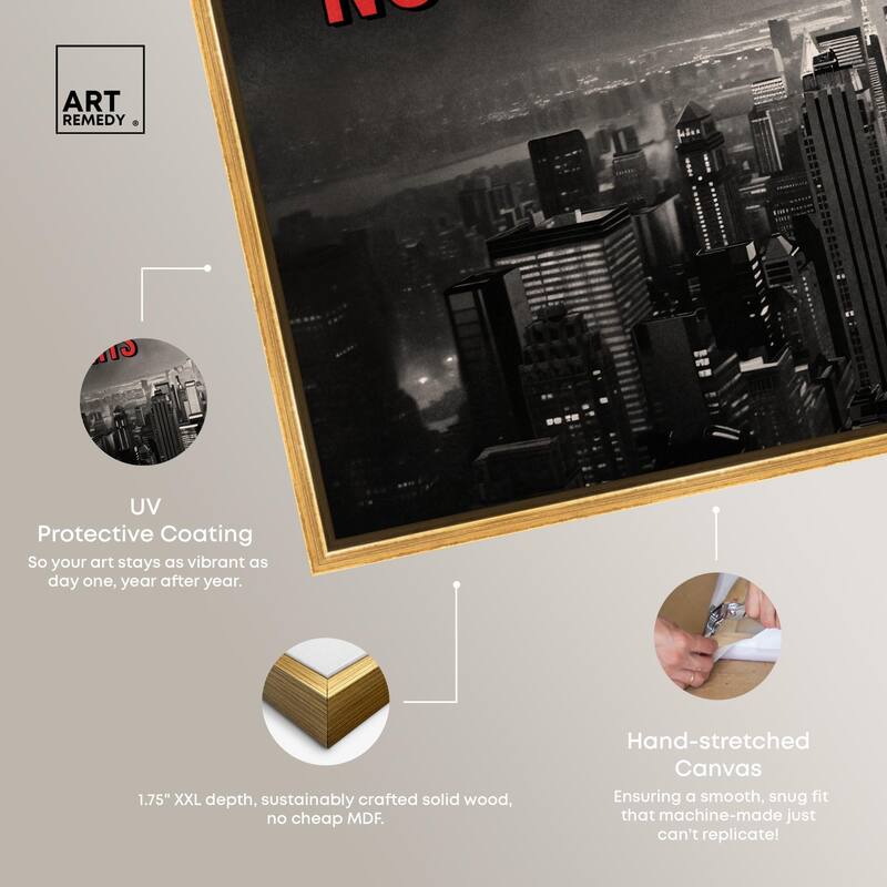 No Limits City Canvas by Art Remedy