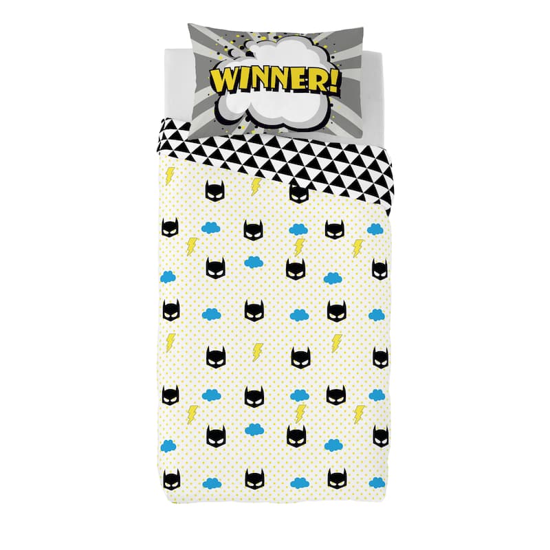 Gouchee Home Superhero Twin 2pc Duvet Cover Set