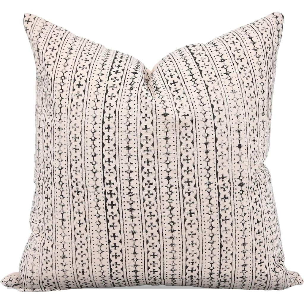 Fabdivine Cotton Floral Block print pillow Cover