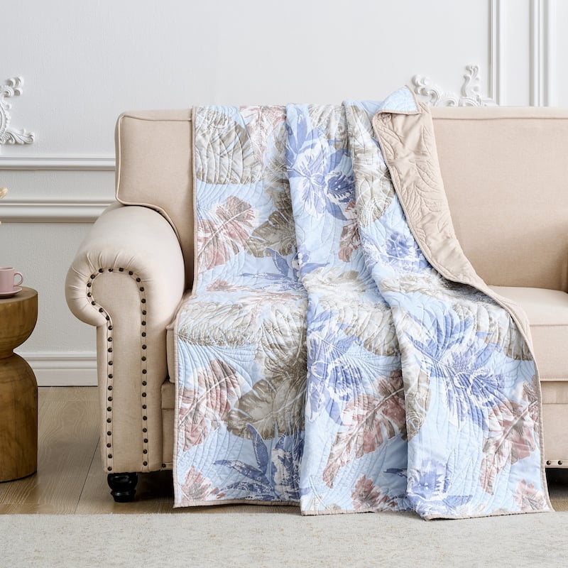 Greenland Home Fashions Tropics Cotton-Rich Throw Blanket
