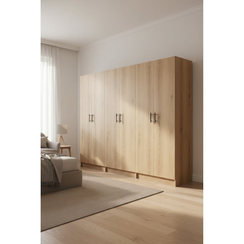 Modex Multi-Purpose Utility Storage Cabinet (3-Piece Set) - W 94.5″ × D 15.7″ × H 70.9″