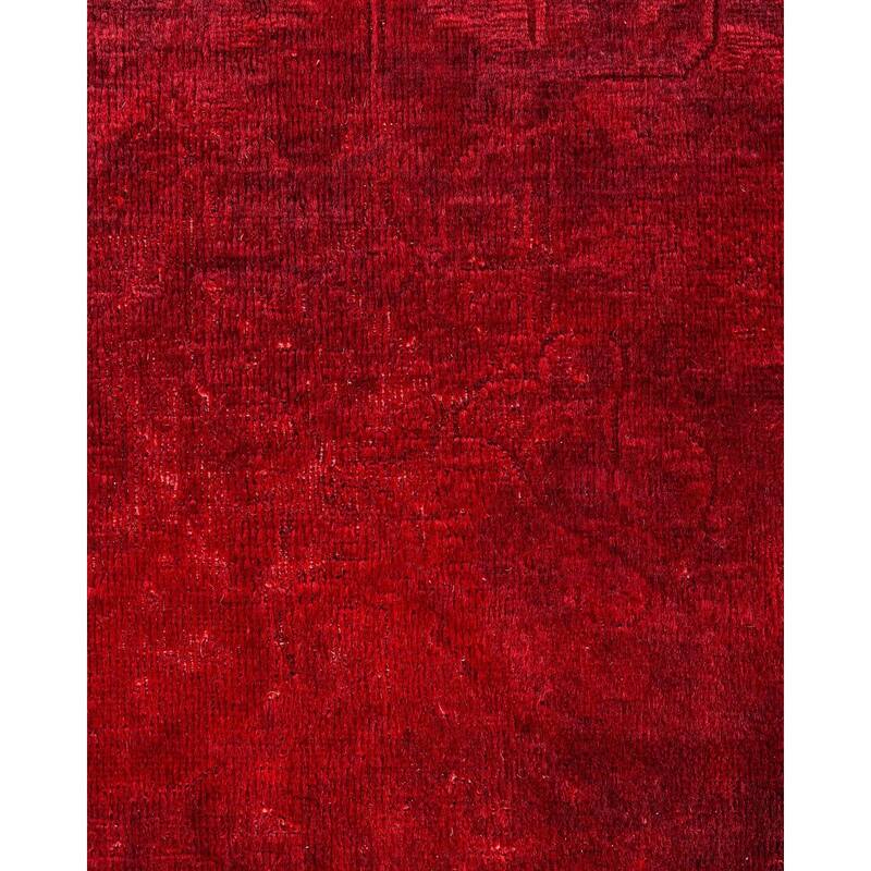 Vibrance, One-of-a-Kind Hand-Knotted Area Rug - Red, 4' 2" x 6' 0" - 4' 2" x 6' 0"