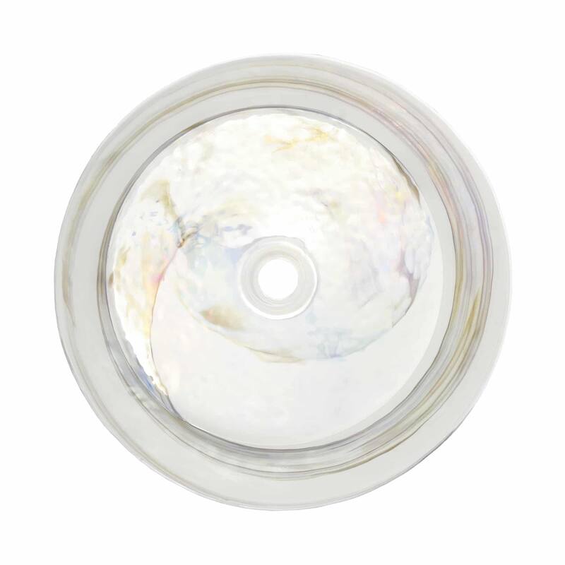 Positano Handmade Murano Glass Bathroom Sink - 16x16x4.5