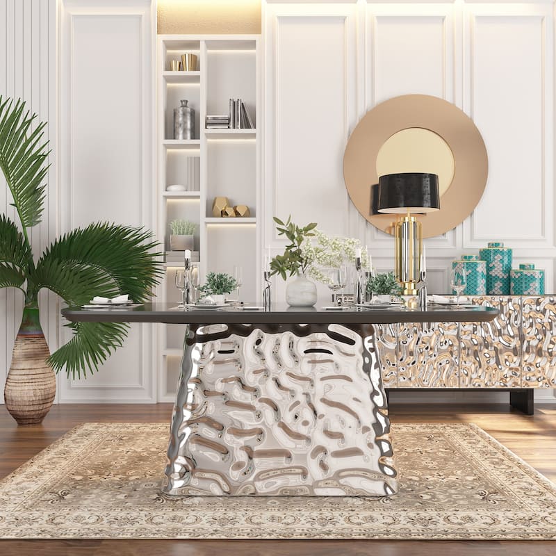 Clihome Modern Large Dining Table