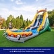 preview thumbnail 4 of 13, HeroKiddo T-Rex 18 FT Inflatable Water Slide with Detachable Pool, PVC Vinyl, Backyard Outdoor Dinosaur, Includes Blower