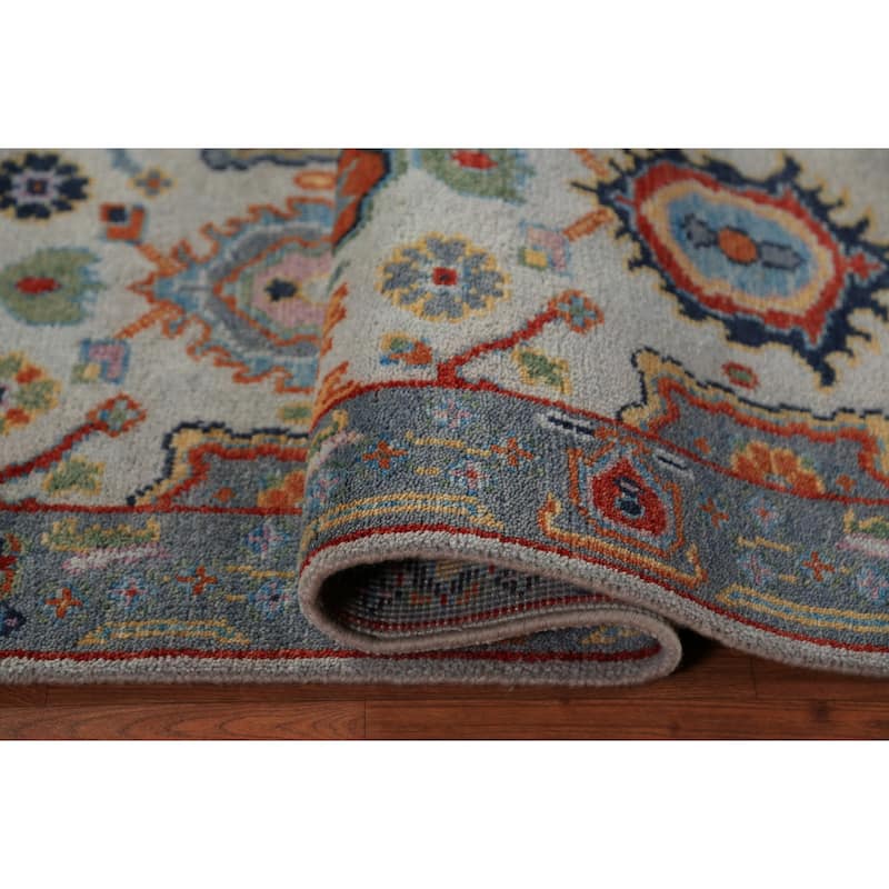 Oushak Indian Runner Rug Handmade Transitional Wool Carpet - 2'6"x 7'10"