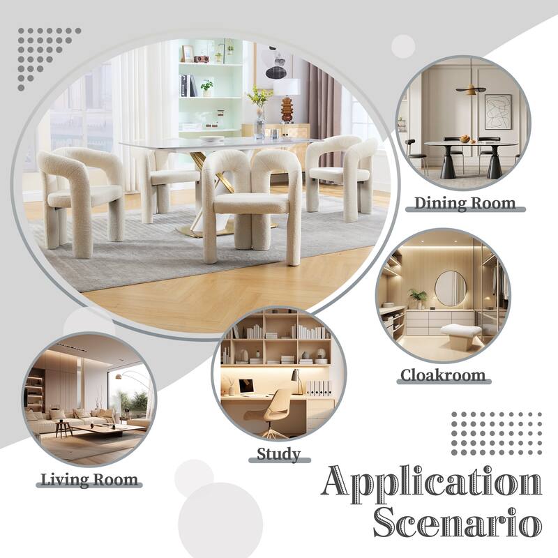 Contemporary Designed Velvet Fabric Upholstered Accent/Dining Chair/Barrel Side Chairs Armchair For Living Room Set Of 2