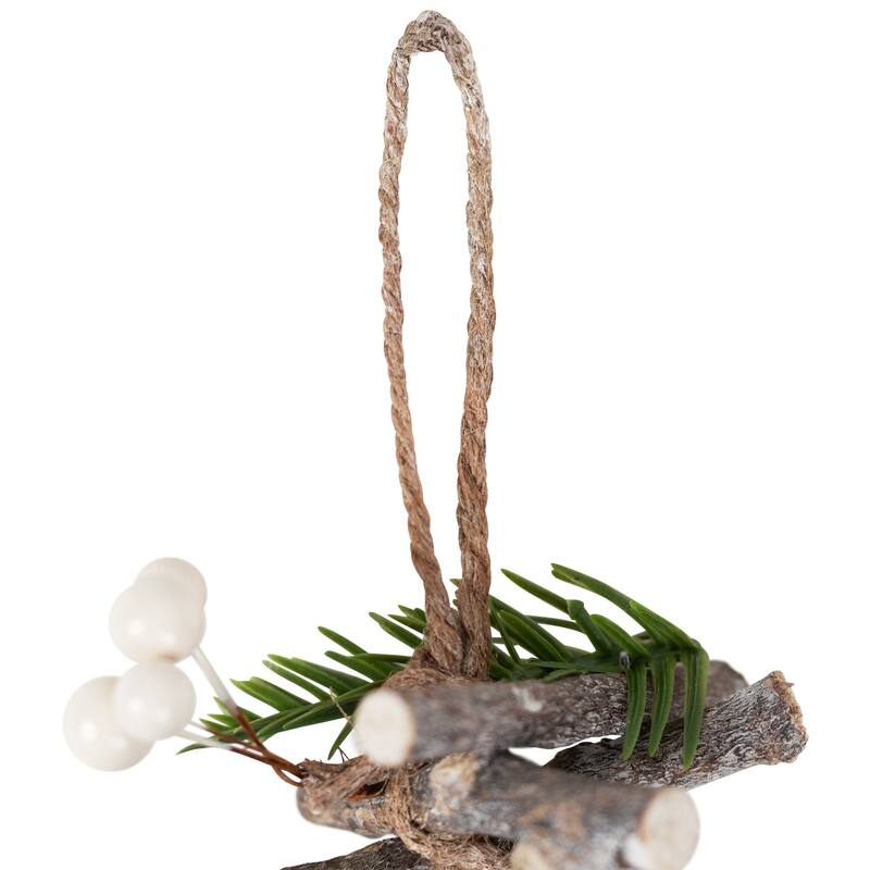 Ornaments and Stars Wood Branch Artificial Christmas Garland - 3.25' x 4" - Unlit