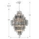 preview thumbnail 6 of 4, Addis 20 Light Polished Chrome Chandelier - 30.5"W x 49.5"H x 30.5"D