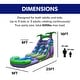 preview thumbnail 2 of 10, HeroKiddo 25 ft. Tropical Commercial Grade Inflatable Water Slide with Attached Pool, Kids Outdoor Fun Slide House, No Blower