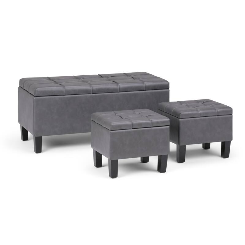 3 Piece Storage Ottoman