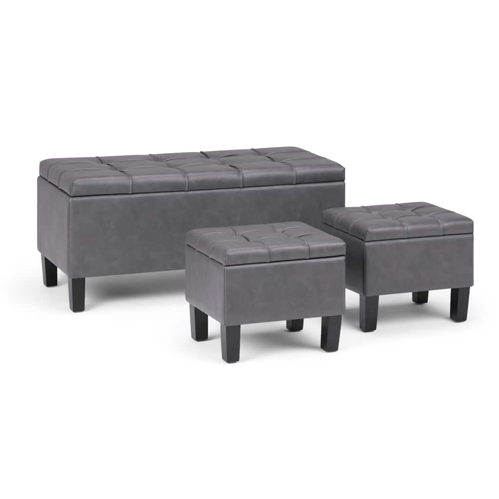 3 Piece Storage Ottoman