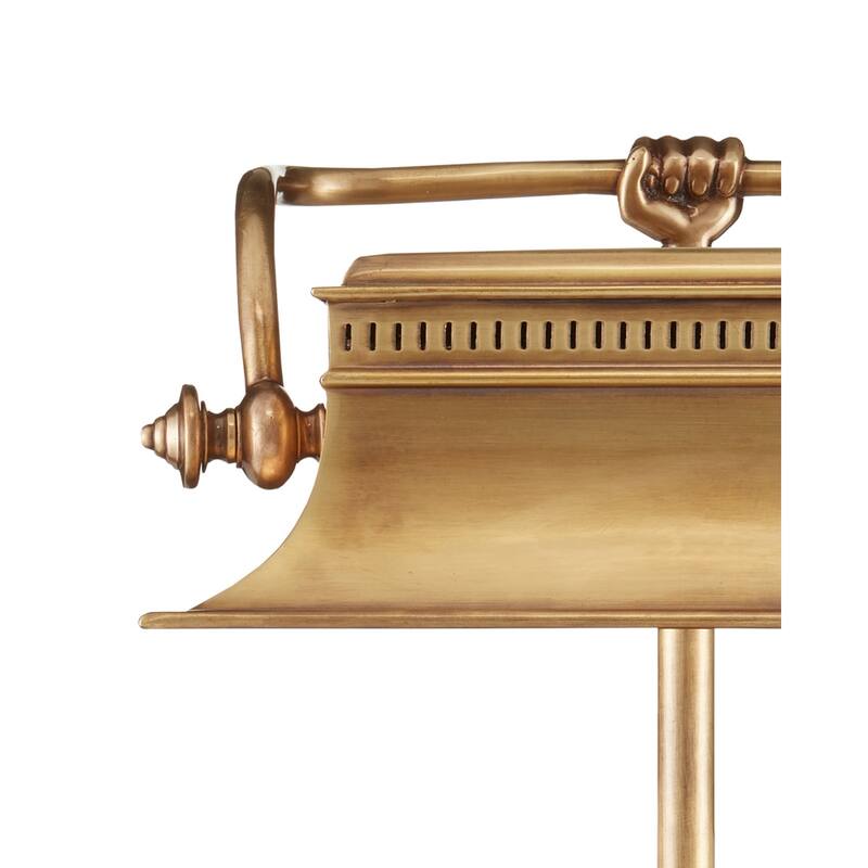 Currey & Company Malvasia Brass Desk Lamp - 19"h x 13.5"w x 6.25"d