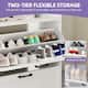 Moasis Farmhouse Shoe Storage Cabinet with 2 Flip Drawers for 16 Pairs Entryway Shoe Storage with Shoe Bench