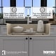 preview thumbnail 44 of 52, Karran Top Mount 33 in. Large Single Bowl Quartz Workstation Kitchen Sink