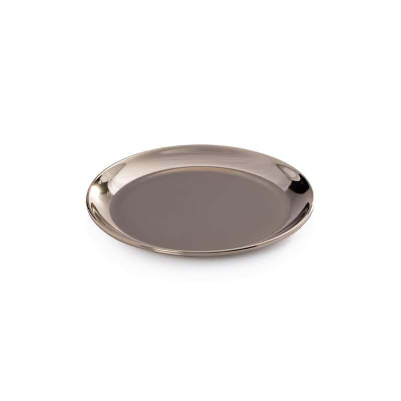 Loire 4-Piece Set Steel Wine Bottle Coasters - Gold