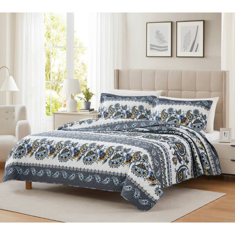 Hudson Charity 3pc Pinsonic Quilt - King - 3 Piece