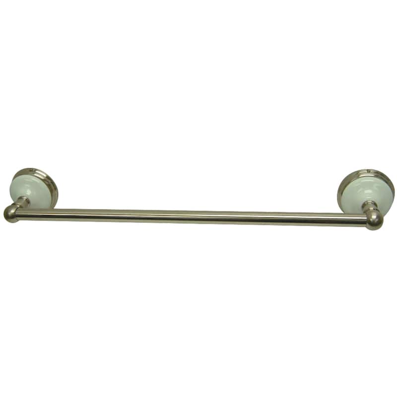 Victorian 18-Inch Towel Bar - Brushed Nickel
