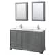 Option Dark Gray / Carrara Cultured Marble Top / Polished