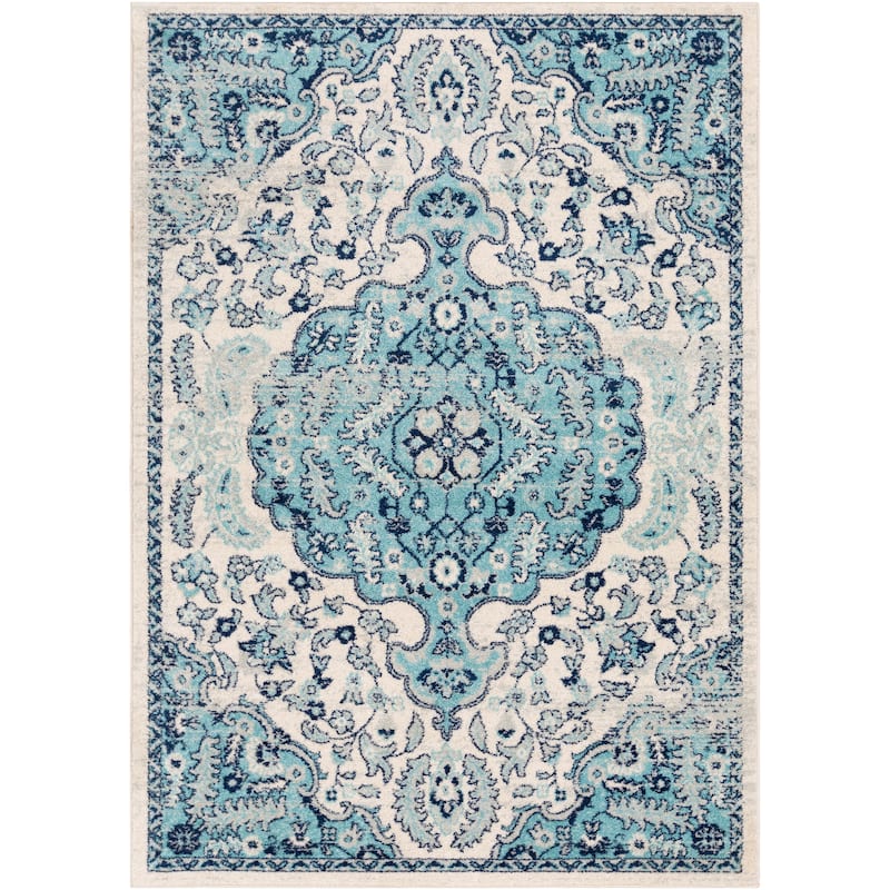 Livabliss Aziza Vintage Bohemian Medallion Area Rug
