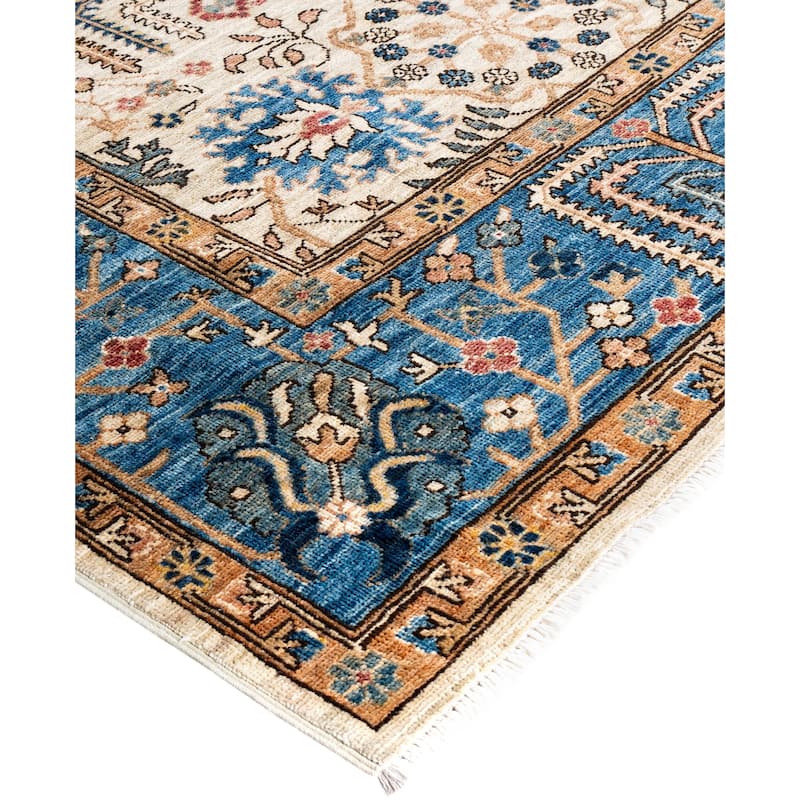 Serapi One-of-a-Kind Hand-Knotted Area Rug - Ivory - 7' 11" x 10' 0"