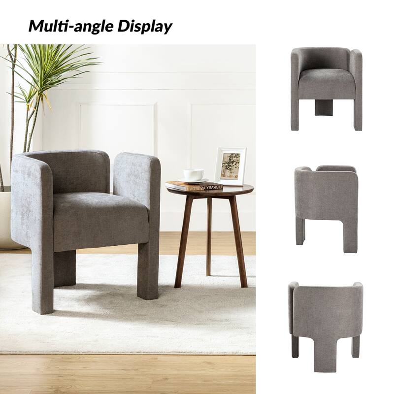 Eugen Modern Low Back Dining Chair with Three-legged Design Set Of 6 By HULALA HOME