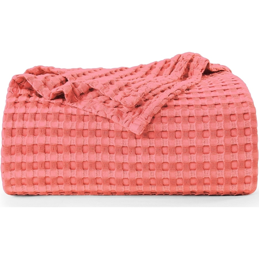 Cotton waffle blanket king size clearance