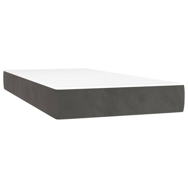 vidaXL Bed Frame Box Spring Platform Bed with Mattress for Bedroom Velvet