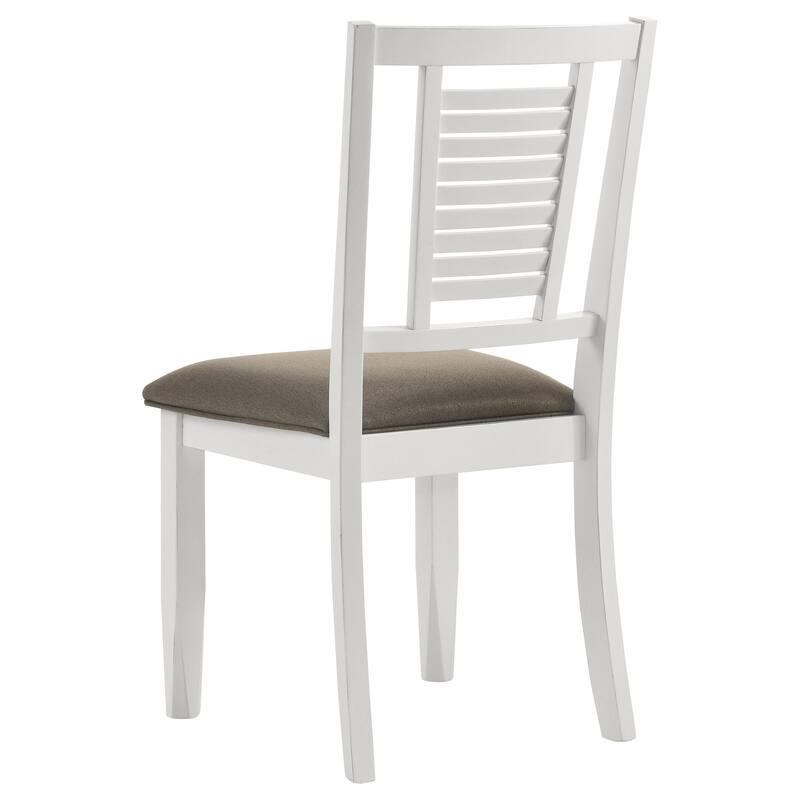 Appleton Washed Black Wood Dining Side Chair (Set of 2)