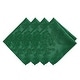 preview thumbnail 3 of 14, Poinsettia Elegance Jacquard Holiday Napkins, Set of 4 - 17"x17" Green