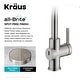 preview thumbnail 22 of 153, Kraus Britt Commercial 3-Function 1-Handle Pulldown Kitchen Faucet