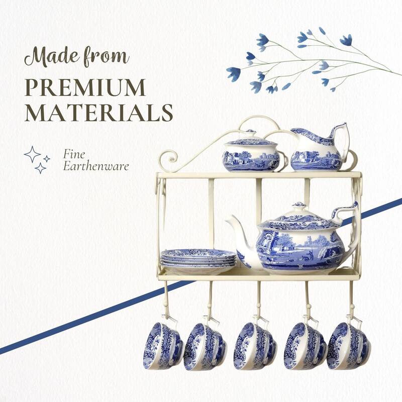 Spode Blue Italian Salt and Pepper Shakers Set - 3 inch