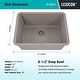 preview thumbnail 8 of 8, 23"x18" Quartz Single Bowl Sink, Drop-In/Undermount w/ Grid & Strainer.