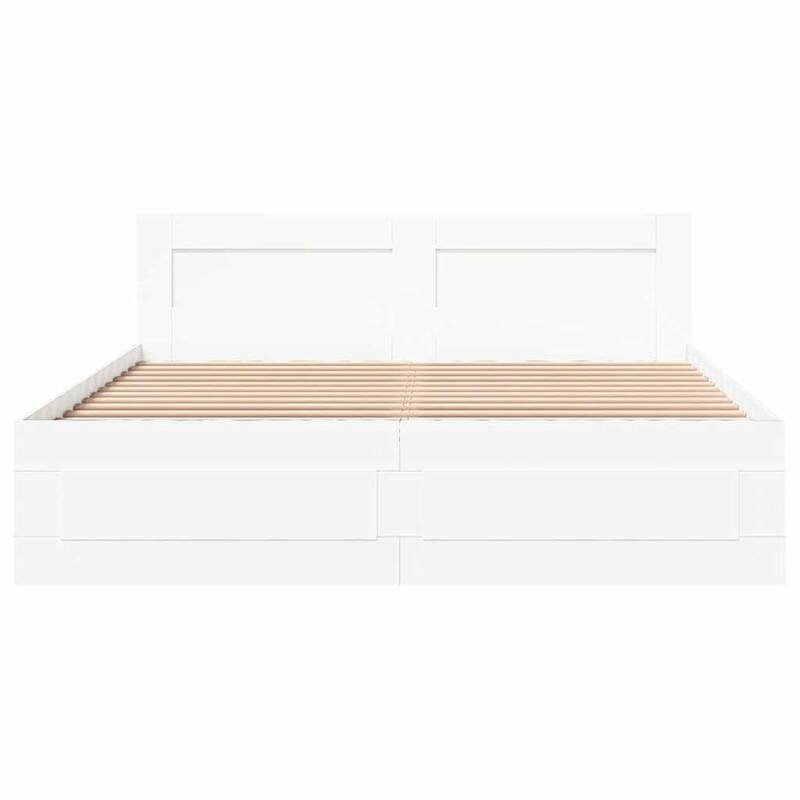 vidaXL Bed Frame 2 pcs Engineered Wood