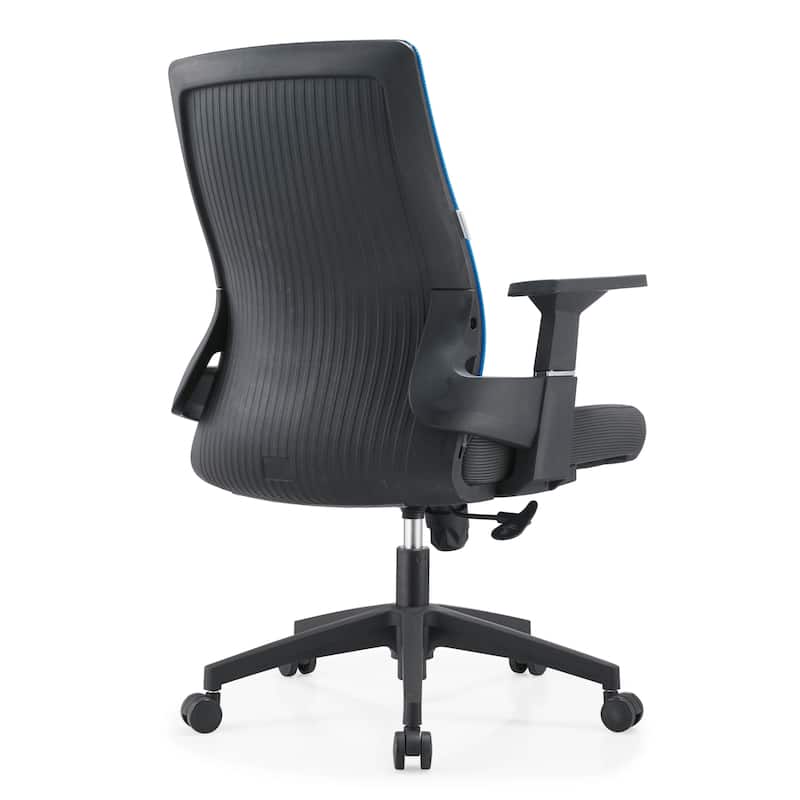 Brio Modern Ergonomic Office Desk Chair with Adjustable Height, Swivel, Breathable Fabric, Durable ABS Frame, Easy Assembly
