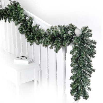 Deluxe Oregon Fir Garland 9'x12" - Natural Green - 9'L x 12"W
