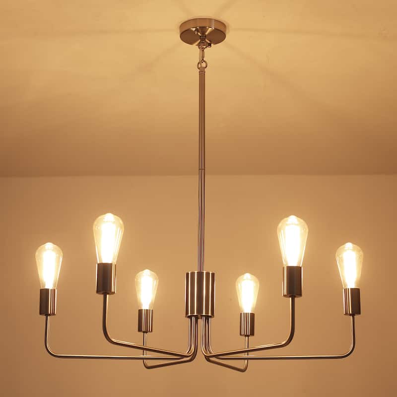 6-Light 30.15"W Kitchen Island Modern Chandeliers for Living Room