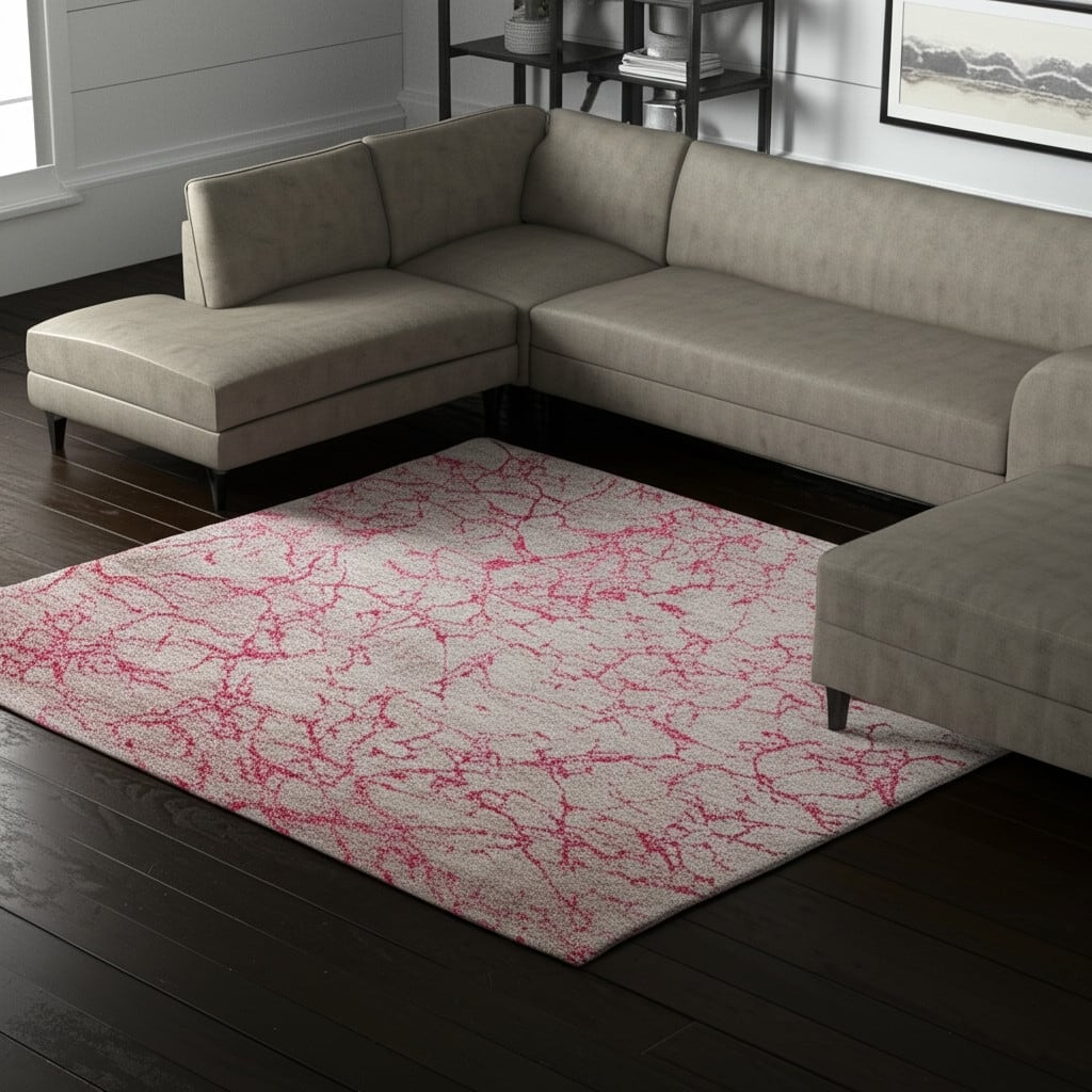 HomeRoots Abstract Casual Rectangle Area Rug - 180.00 in. x 144.00 in. x 0.09 in.
