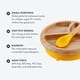 preview thumbnail 3 of 7, Baby Divided Plate With Spoon Bamboo and Silicone