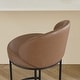 preview thumbnail 14 of 51, Spruce & Spring Chloe Upholstered Swivel Counter Bar Stool with Metal Frame and Arched Back
