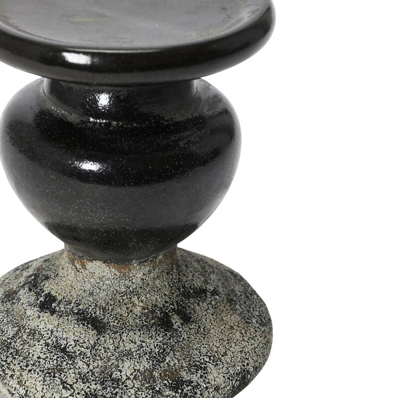 Sculptural Terracotta Pillar Candle Holder