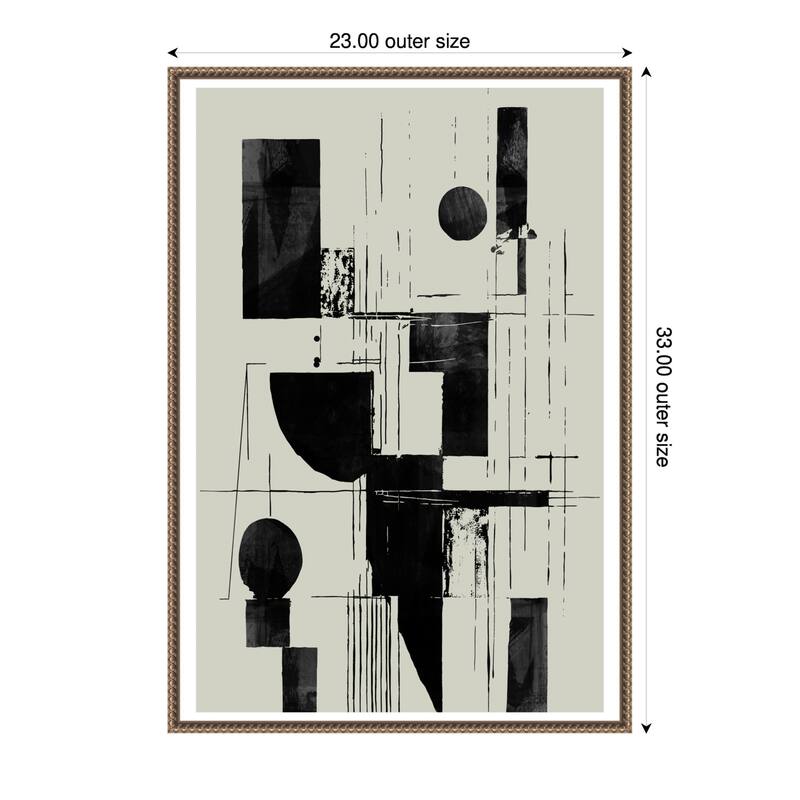 Interconnected No. 1 by Cartissi (23 x 33 in.), Framed Canvas Wall Art Print